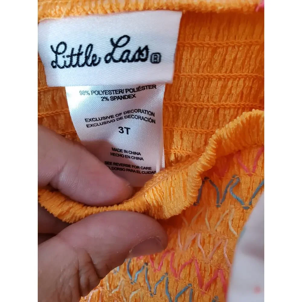 Little Lass Two Piece Shorts/Peplum Tank Top Set, NWT, 3T - Picture 7 of 10